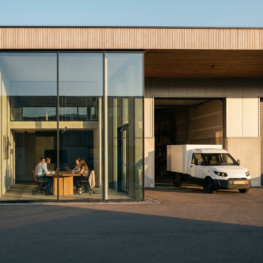 Kantoor met magazijn op maat